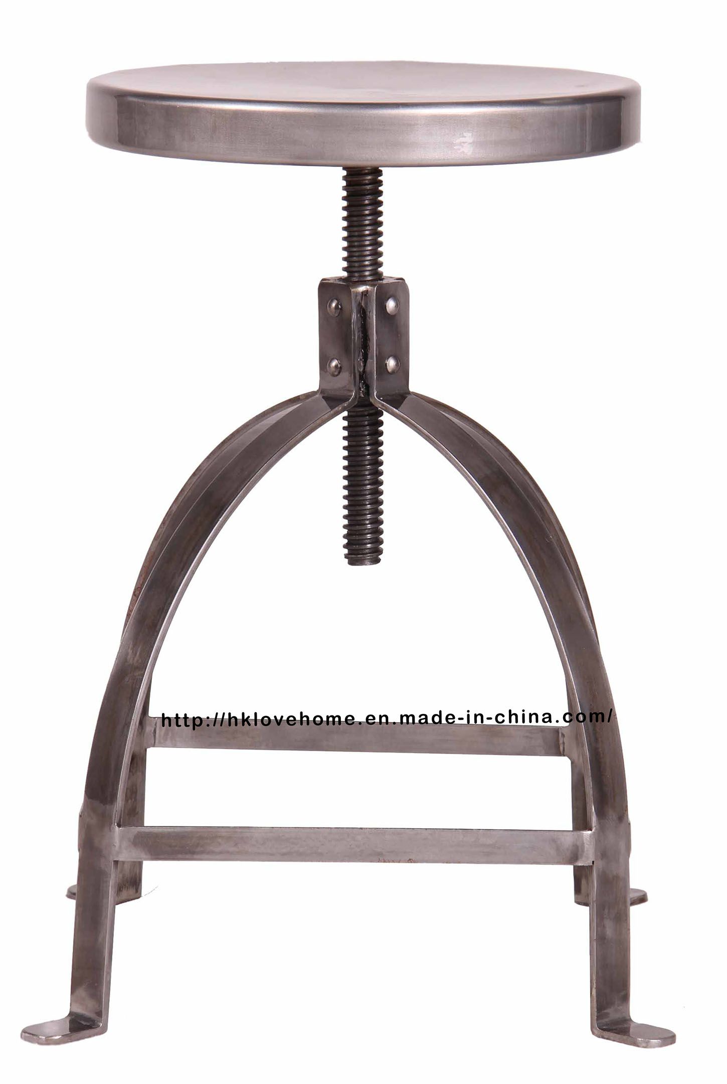 Industrial Metal Restaurant Dining Swivel Steel Bar Stools
