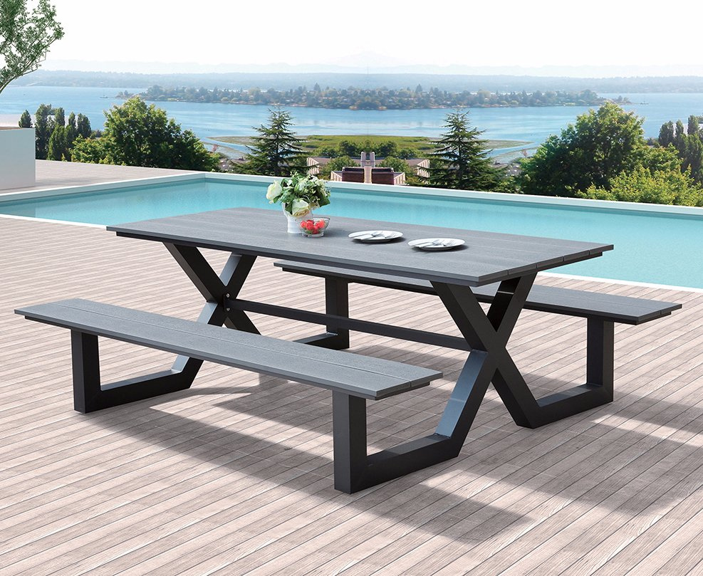 Outdoor Patio Home Hotel Office Luxury Arch Bench Garden Chair (J655)