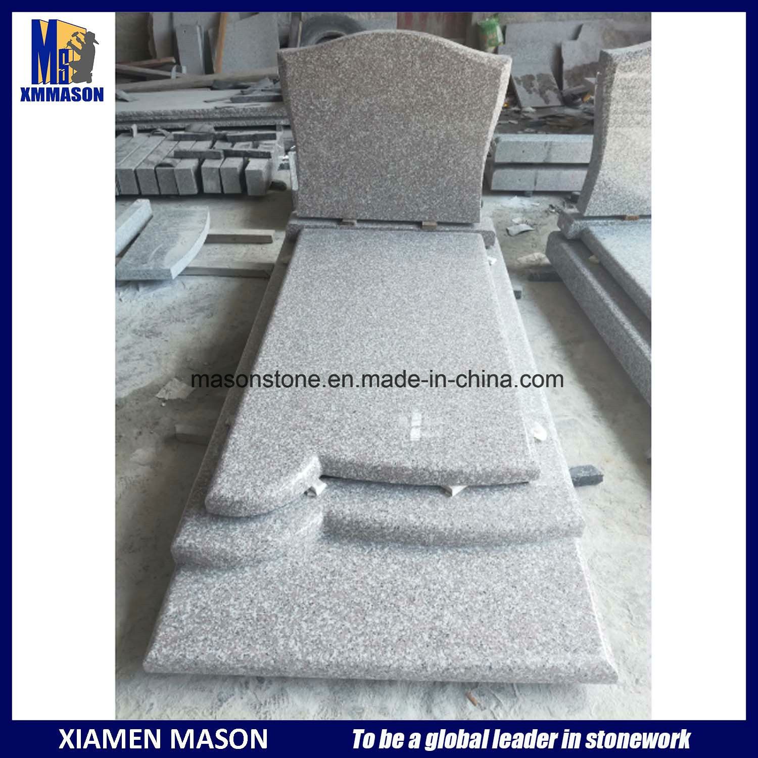 G664 France Simple Granite Tombstone
