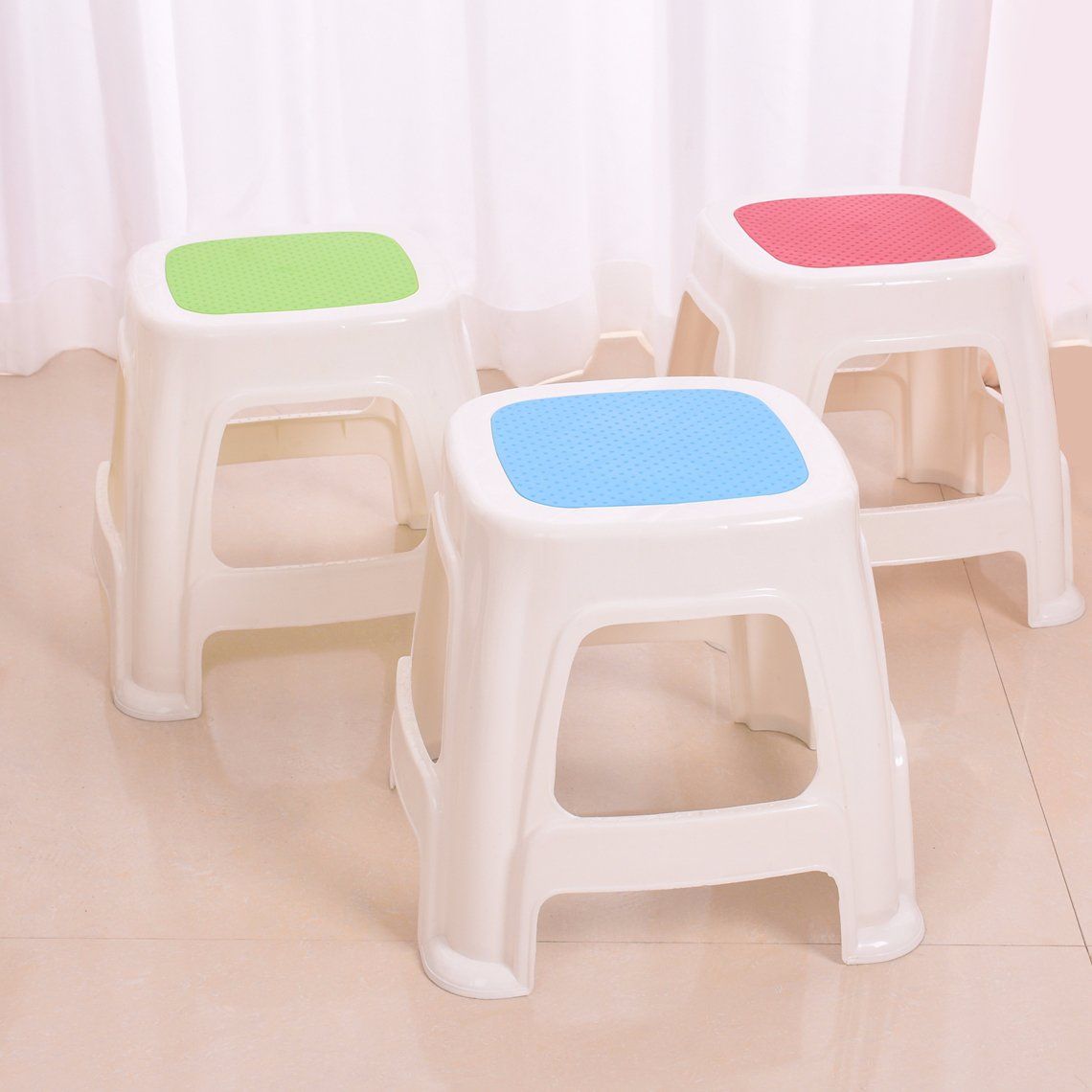 Cheap High Quality Bathroom Square Small Plastic Stools