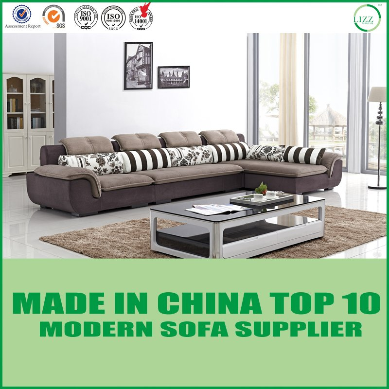 Dubai Style Home Wooden Fabric Sofa