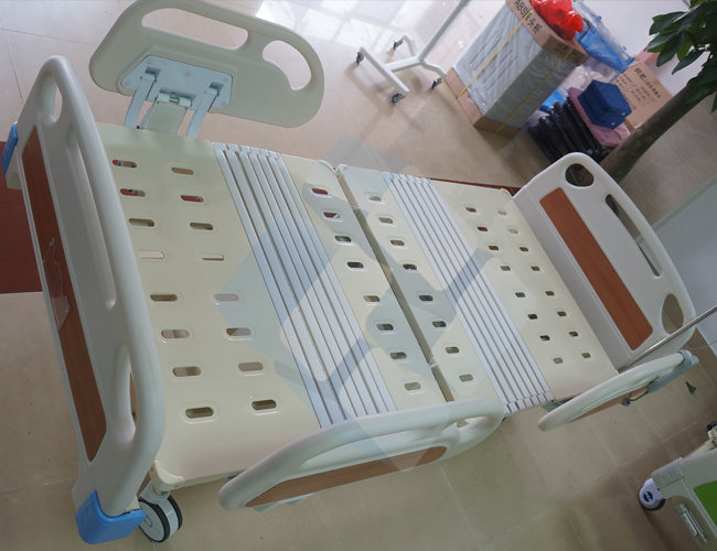 Cheap Price ICU Health Care 5 Functions Electric Adjustable Bed with ABS Bedhead