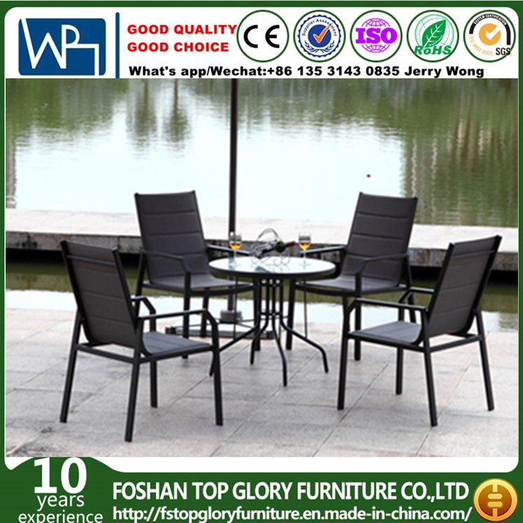 PE Rattan Hot Sale Dining Table and Chairs Set Outdoor Furniture