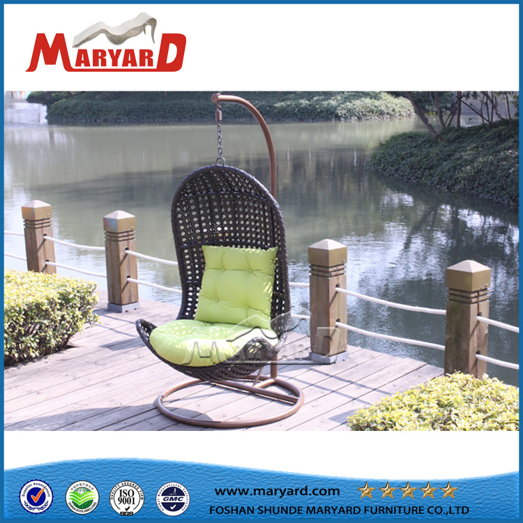 Outdoor Rattan Egg Indoor Swing Hanger Hanging Chair with Stand