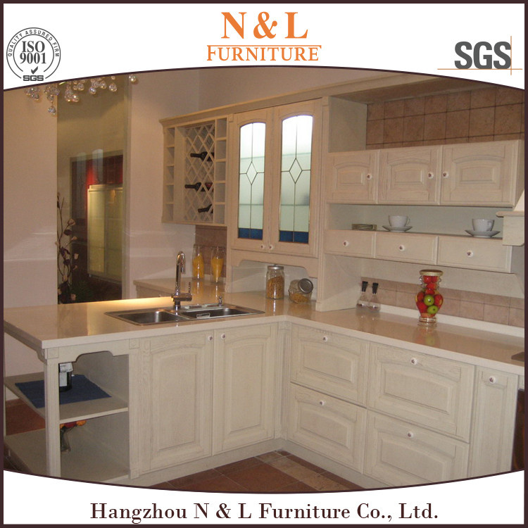 N & L Classic Kitchen Furniture Solid Wood Kitchen High Quality Custom Design