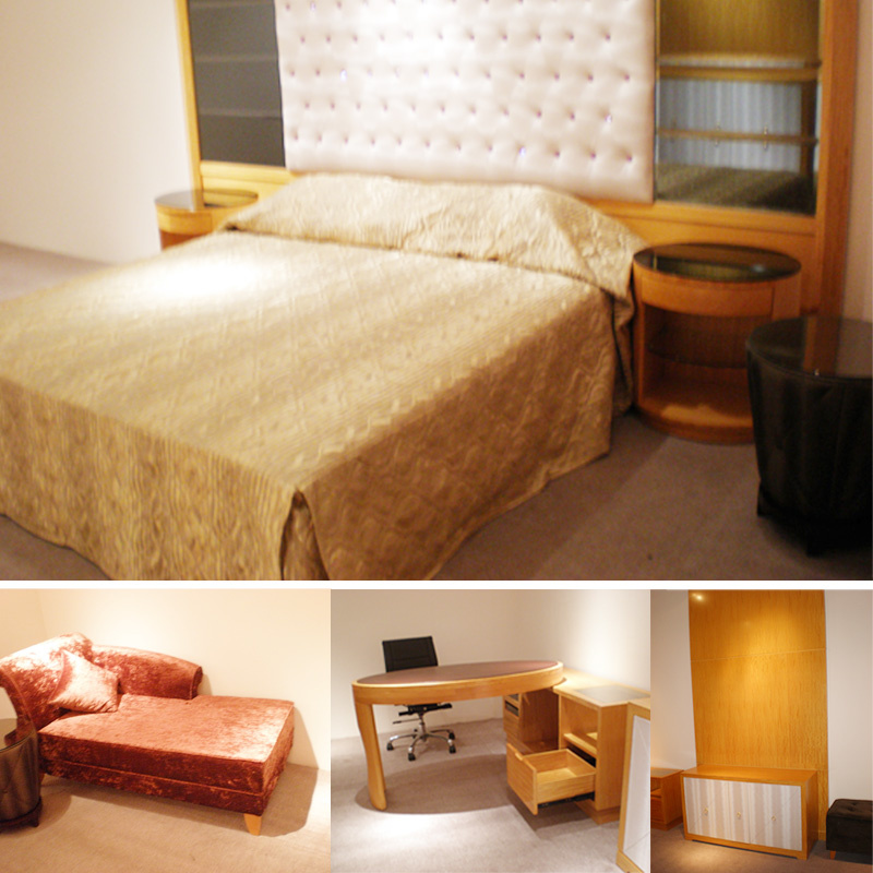 2014 Kingsize Luxury Chinese Wooden Restaurant Hotel Bedroom Furniture (GLB-40008)