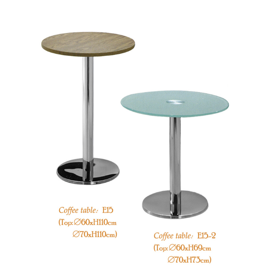 Coffee Room Use Folding Table with Stainless Frame