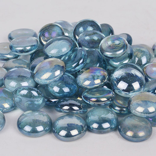 Glass Precious Stone Pebble Round