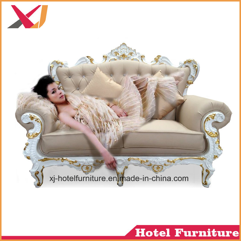 Golden Wood Sofa Bed for Banquet/Hotel/Restaurant/Wedding/Living Room/Dining Room