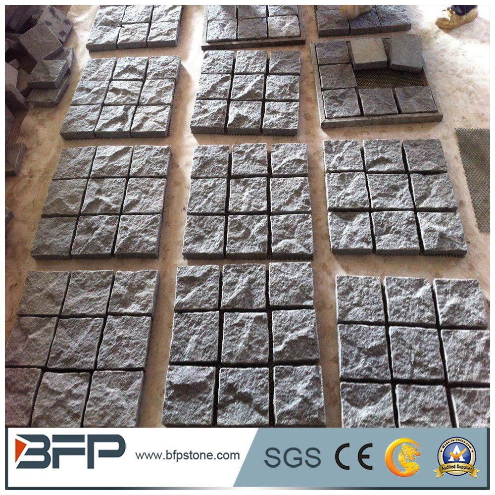Granite Mesh Cobblestone Driveway Pavers for Patio