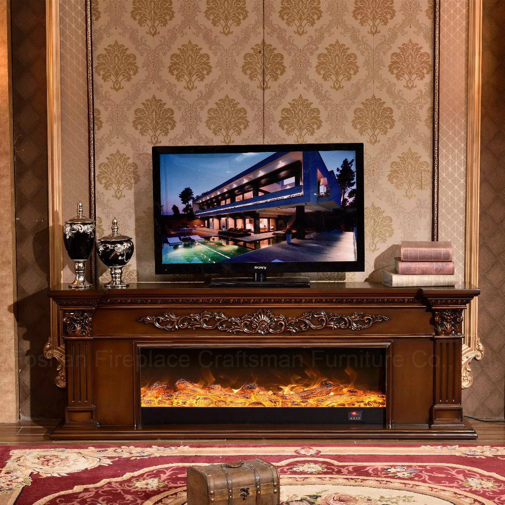 European Wood Furniture Heater Electric Fireplace with Ce Certificate (328S)