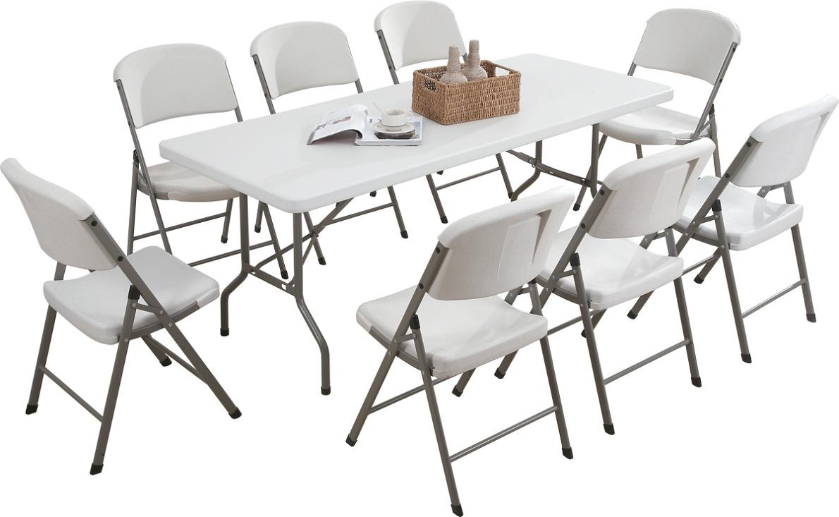 6FT Plastic Folding Table, Portable Table for Outdoor Event