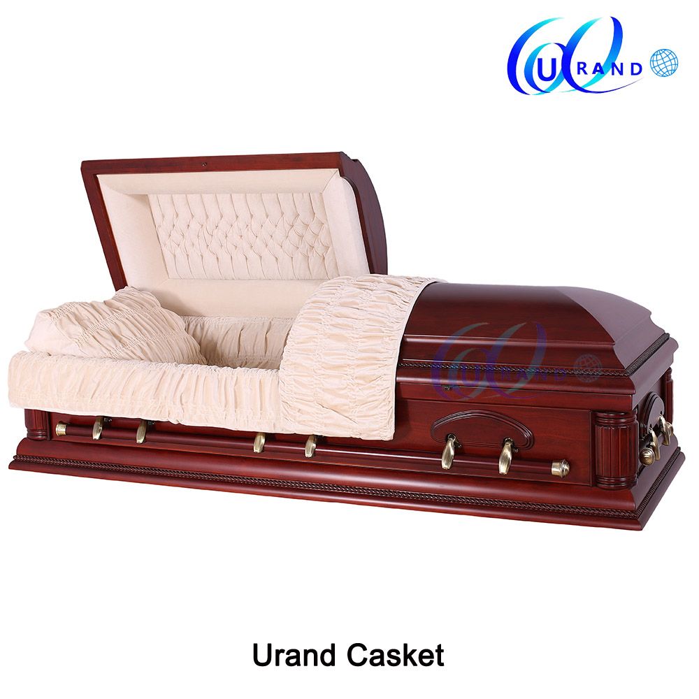 Mahogany Color Budget Casket Wholesale Casket for Funeral