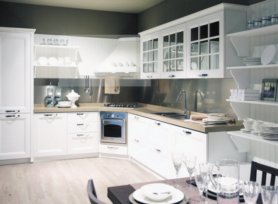 America Style PVC Series Kitchen Cabinets (Br-PC005)