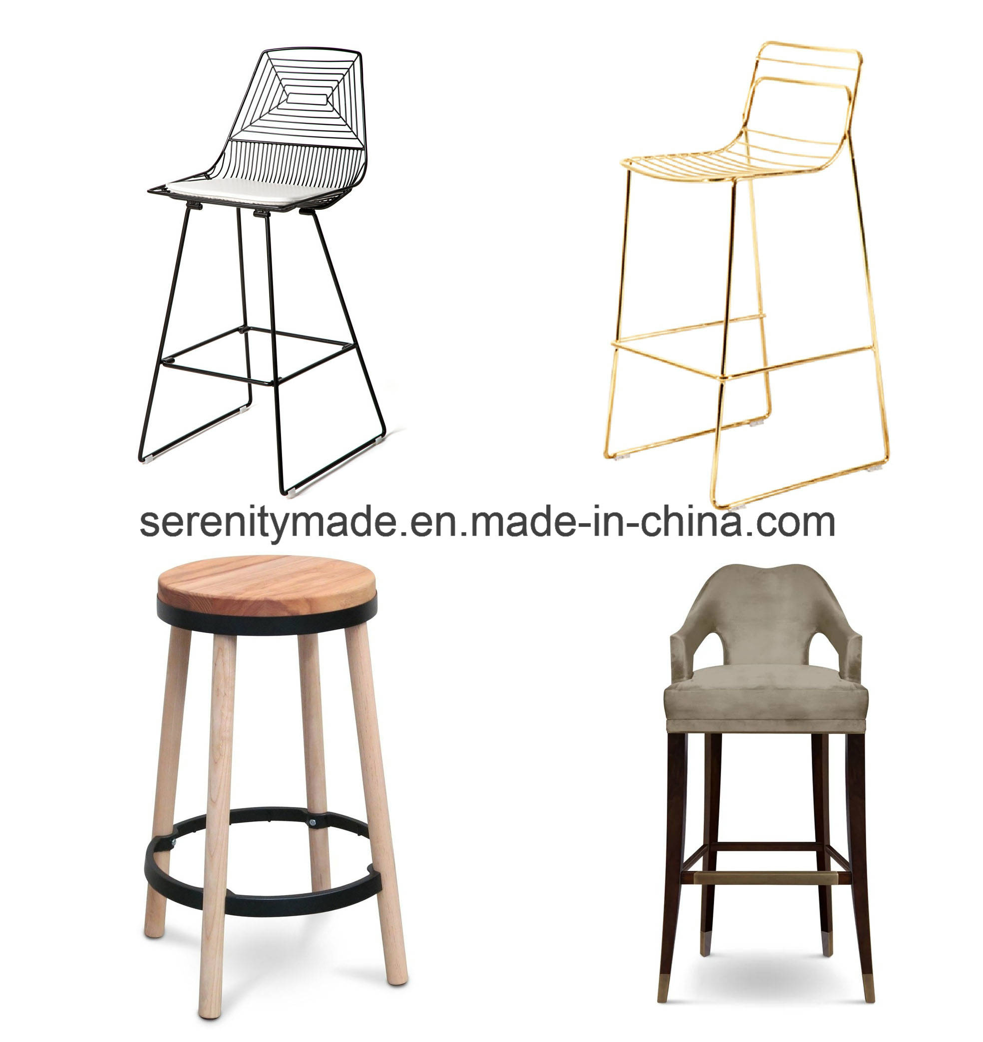 China Commercial Hospitality Hotel Restaurant Bar Café Furniture Wood Bar Stool