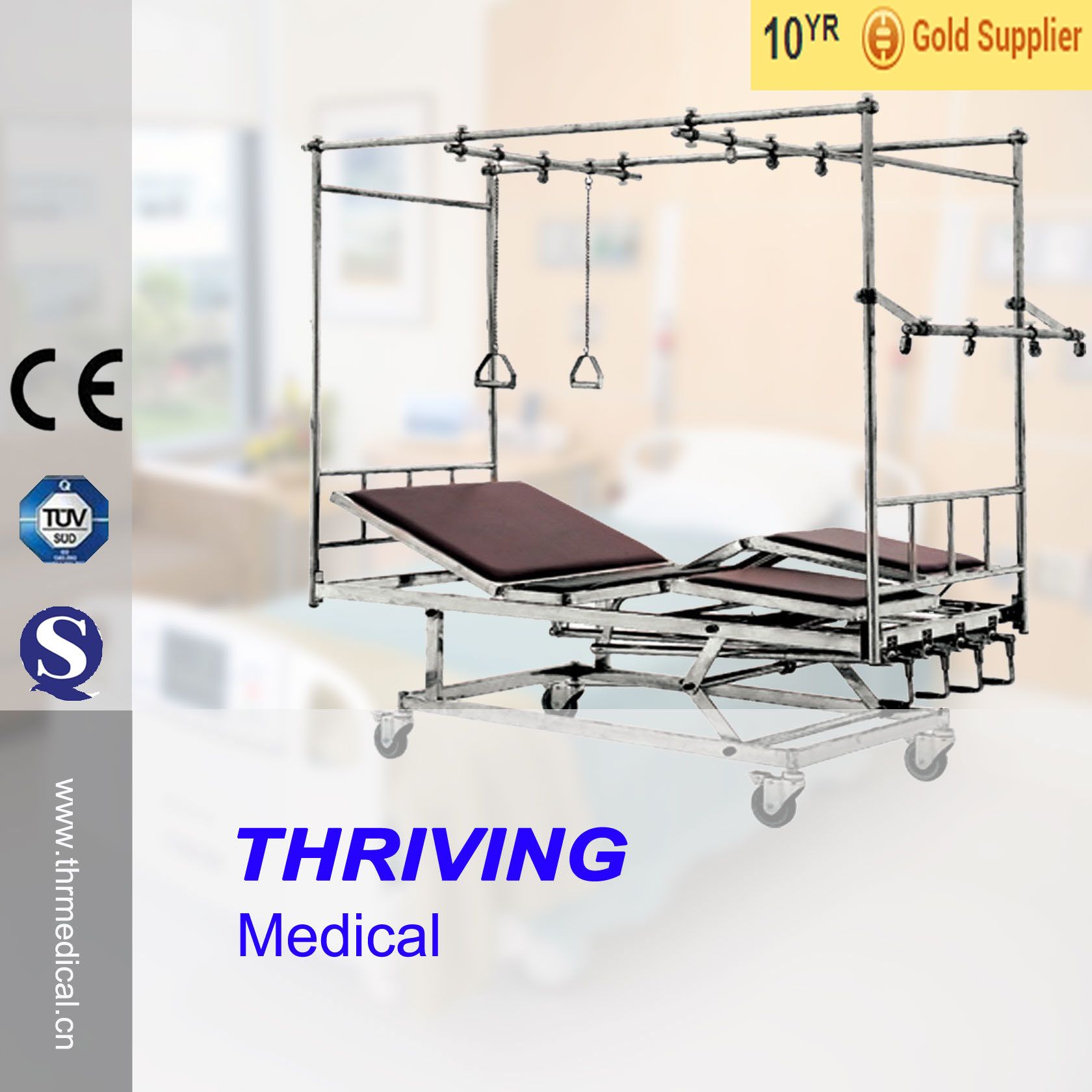 Stainless Steel Multi-Function Orthopaedics Bed (THR-C-4)