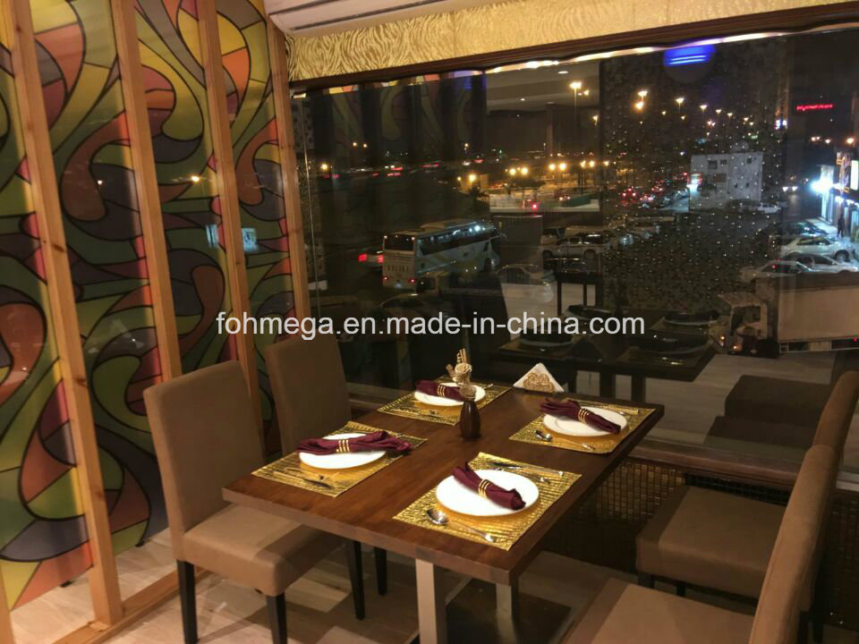 Saudi Arabia High-Class Restaurant Furniture Set Chairs and Table Design