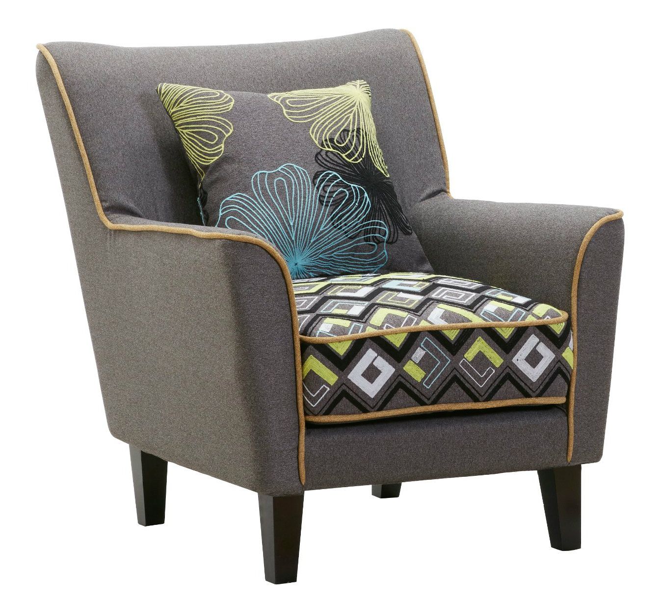 Fabric Single Sofa with Solid Frame in Well Design