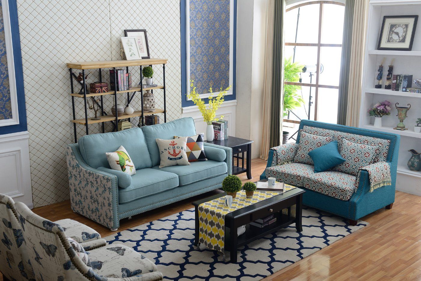 American Style Sofa Hot Sale Fabric Sofa for Home Sets