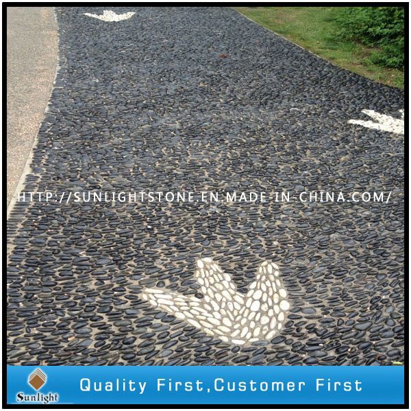 Cheap Natural Black/Yellow/White Pebble Stone for Garden Mosaic