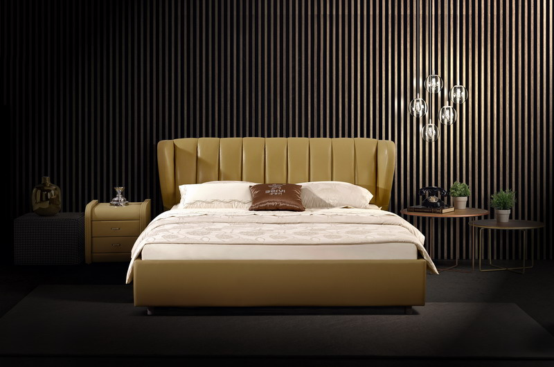 Euro Style Foshan Manufacture King Size Leather Double Soft Bed