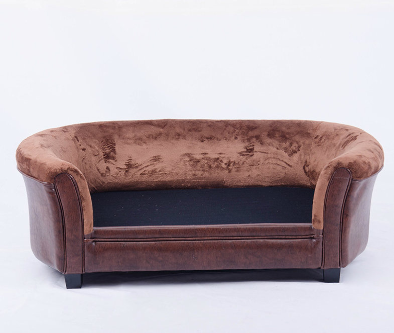 Brown Colour Black Colour Pet Luxury Bed