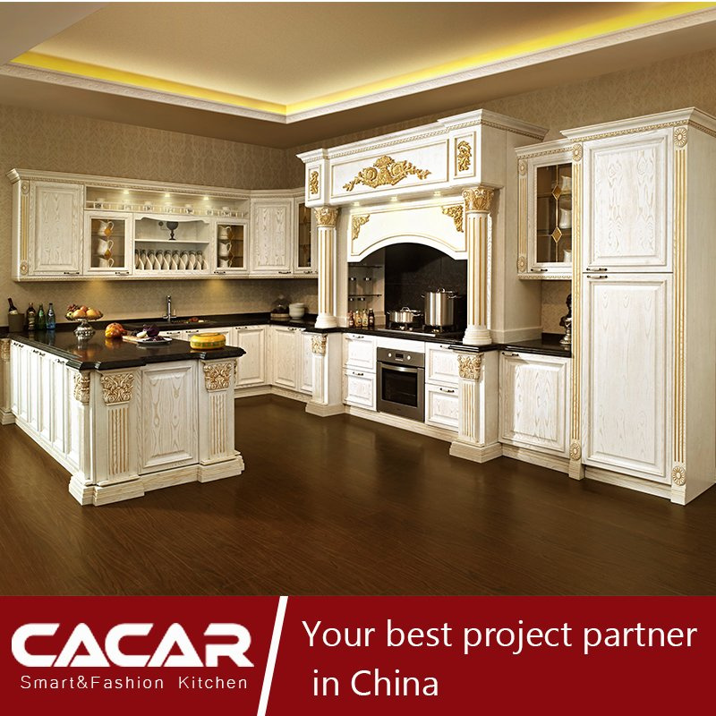 The King Returned II Luxurious Solid Wood Kitchen Cabinet (CA14-03)