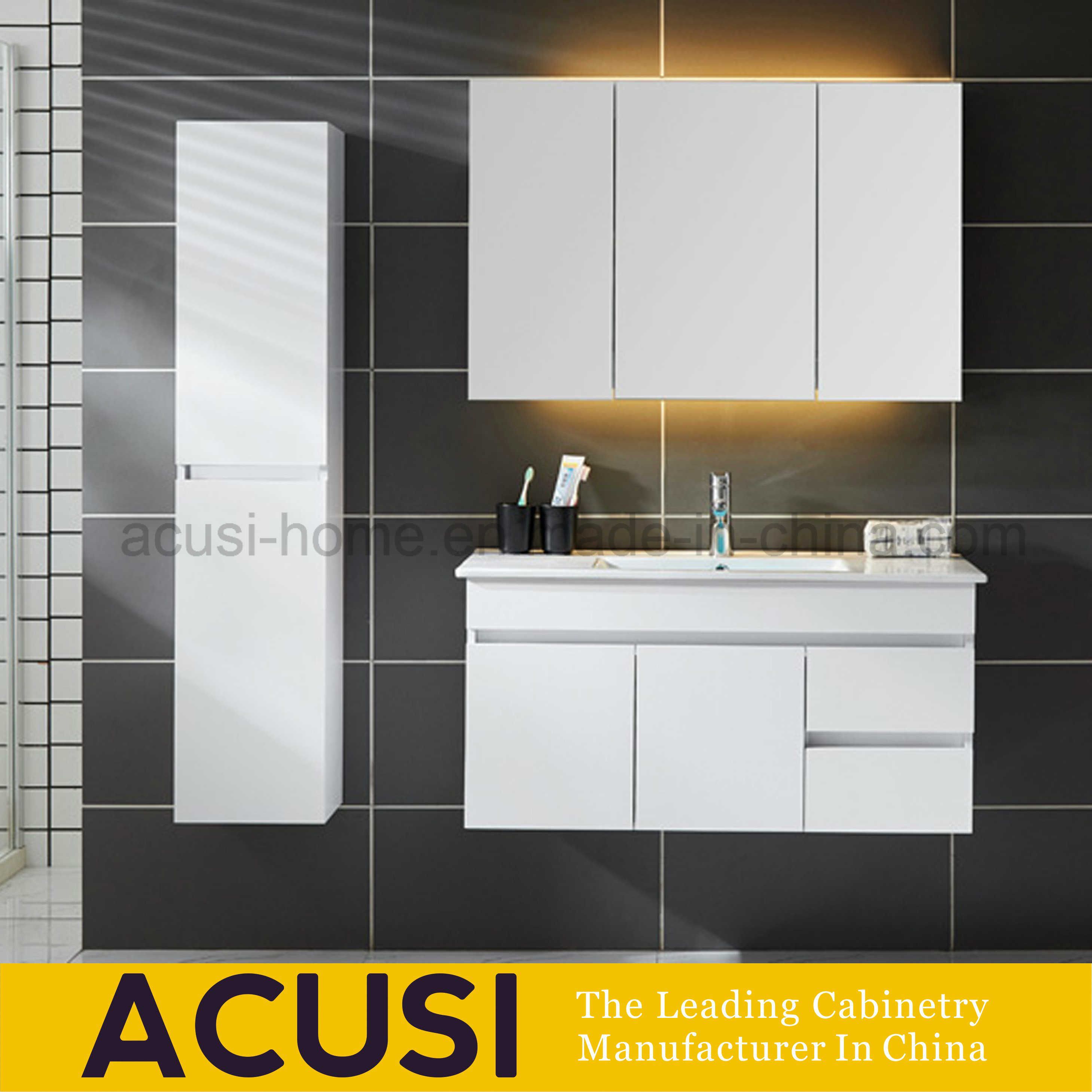 Wood Modern Style Waterproof Bathroom Storage Paint Bathroom Cabinets (ACS1-W94)