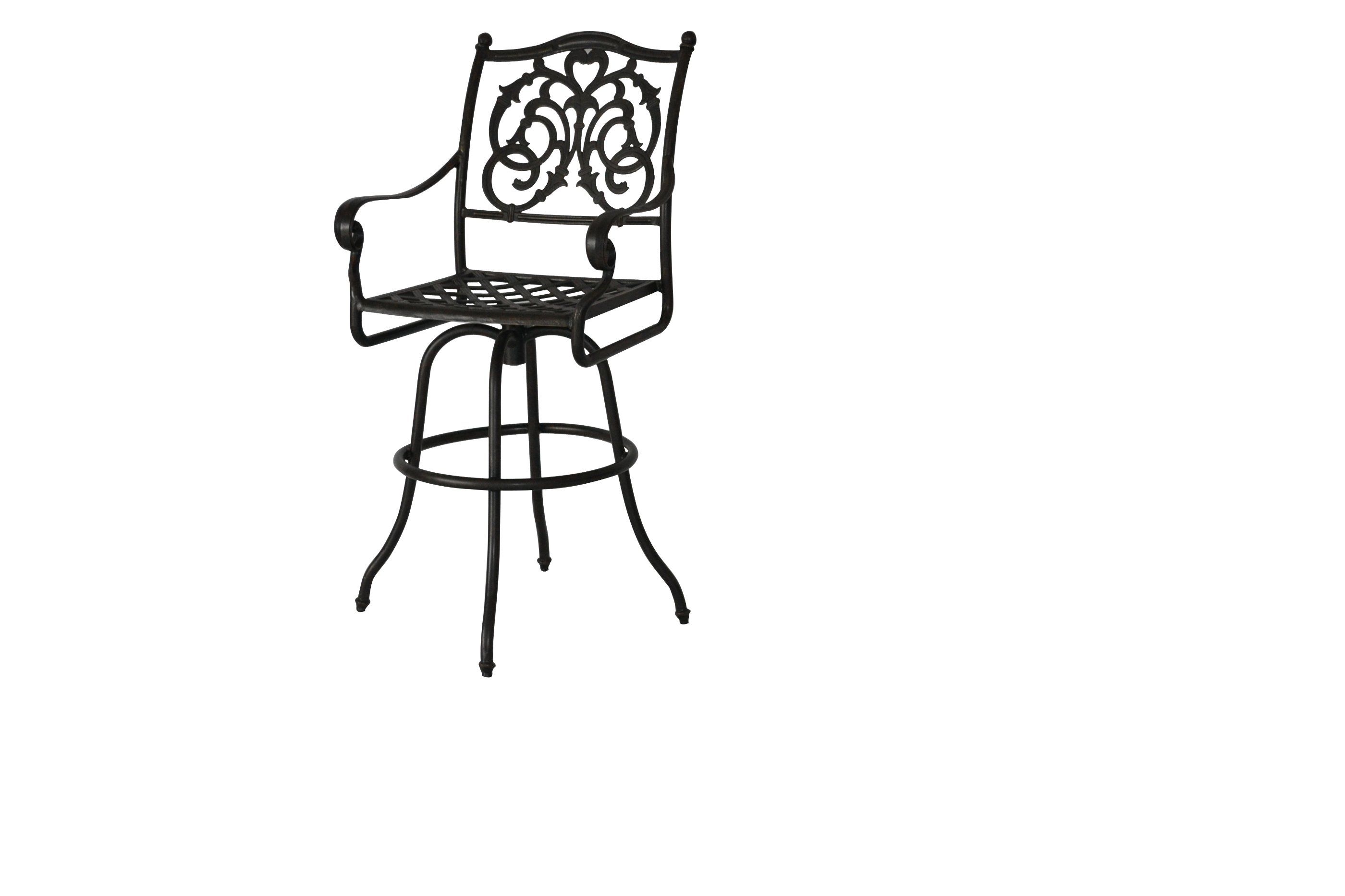 Cast Aluminum Outdoor Furniture Bar Stool Patio Furniture