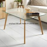 Golden Leg Popular Glass Dining Table