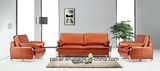 Metal Leather Office Living Room Sectional Sofa (FU-1/3)