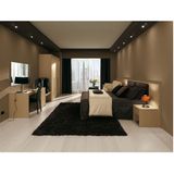 Laminated Board Fashion Type Hotel Bedroom Furniture Queen Size Bed