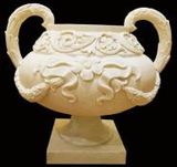 Sandstone Flower Pot Carving Sculpture Statue