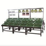 Acry and Metal Fruit Vegetable Display Rack/Shelf for Supermarket