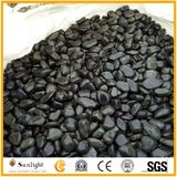 Unpolished Natural Stone Black River Pebble for Garden Paving