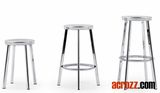 Magis Stainless Steel Chrome Banquet Deja Vu Bar Stool