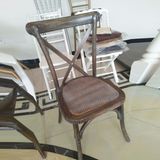Cheap Price Event Wedding Furniture Wood Cross Back X Chair