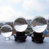 Fengshui Clear Crystal Ball with/Without Base for Decoration