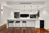 Modern Luxury Wooden Kitchen Cabinet with Waterfull Island Furniture (BY-L-154)