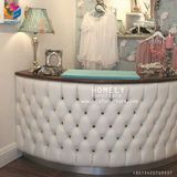 Small Salon Solid Surface Reception Table Factory Price Ffor Sale