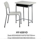 Plastic School Furniture Student Chair Student Desk for One People