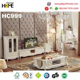 European Style Wood Furniture Marble Coffee Table (HC927)