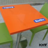 Fast Food Furniture 2 Seater Square Dining Table for Kfc