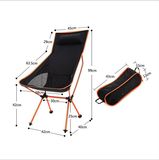 Pillows Lengthen Red Moon Folding Chair