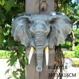Home Decor Resin Elephant Head Figurine