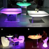 Stainless Steel Base LED Tables for Bar Disco Party