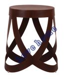 Modern Restaurant Ribbon Common Metal Bar Stools