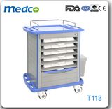 Hospital Patient Emergency Nursing Crash Cart Trolley with Ce& ISO Approved