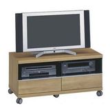 Wood and Glass TV Stand