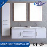 High Quality PVC Waterproof Double Basin Bathroom Wall Cabinet